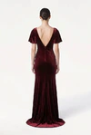 Celeste Velvet Bridesmaid Dress in Merlot | Bridesmaids Only