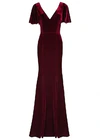 Celeste Velvet Bridesmaid Dress in Merlot | Bridesmaids Only