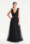 Grace Black Black Bridesmaid Dress TH&TH Front