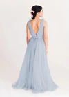 Grace Dusty Blue Blue Bridesmaid Dress TH&TH Back