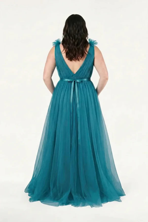 Grace Emerald Dawn Green Bridesmaid Dress TH&TH Curve Back Grace Emerald Dawn Green Bridesmaid Dress TH&TH Curve Back