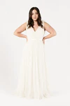 Grace Ivory Neutral Bridesmaid Dress TH&TH Curve Front