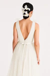 Grace Ivory Neutral Bridesmaid Dress TH&TH Detail