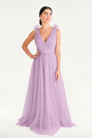 Grace Lilac Mist Purple Bridesmaid Dress TH&TH Front