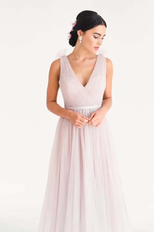 Grace Smoked Blush Pink Bridesmaid Dress TH&TH Detail Grace Smoked Blush Pink Bridesmaid Dress TH&TH Detail