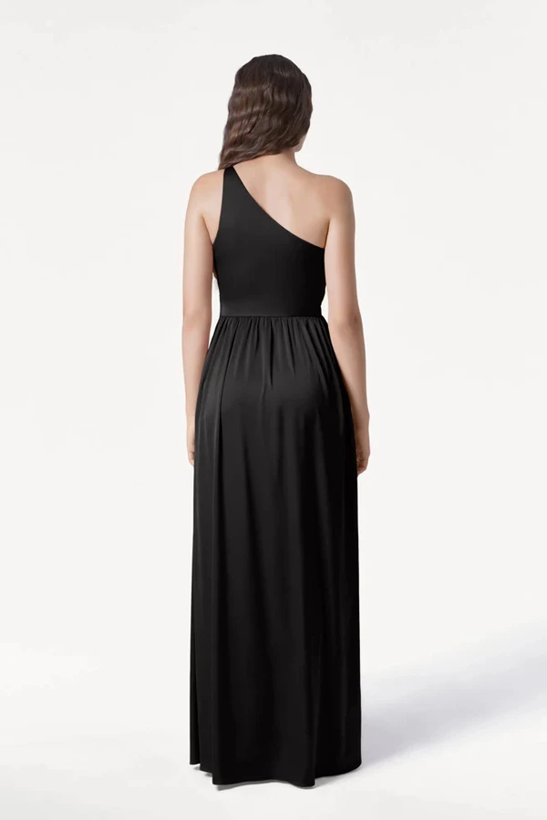 Greta Black Back Bridesmaid Dress by TH&TH Greta Black black bridesmaid dress by TH&TH, back view