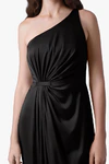 Greta Black black bridesmaid dress by TH&TH, detail 2 view