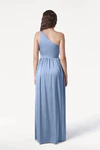 Greta Dusty Blue blue bridesmaid dress by TH&TH, back view