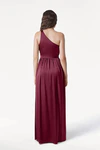 Greta Merlot merlot bridesmaid dress by TH&TH, back view