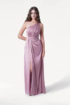 Greta Rose Pink pink bridesmaid dress by TH&TH, front view