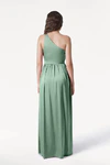 Greta Sage Green green bridesmaid dress by TH&TH, back view