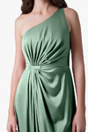 Greta Sage Green green bridesmaid dress by TH&TH, detail 2 view