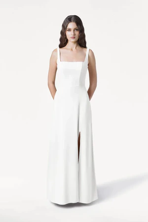 Helena Neutral Bridesmaid Dress by TH&TH
