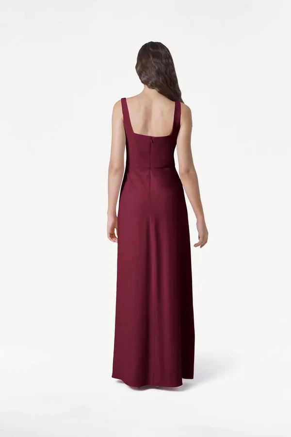 Helena Burgundy Bridesmaid Dress by TH&TH – View Helena Burgundy Bridesmaid Dress by TH&TH – View
