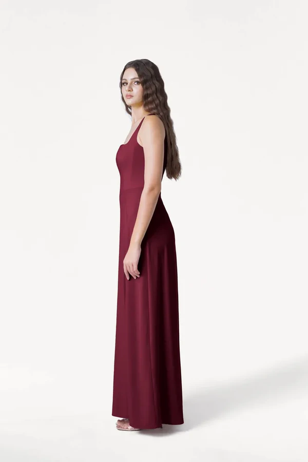 Helena Burgundy Bridesmaid Dress by TH&TH – View Helena Burgundy Bridesmaid Dress by TH&TH – View