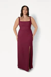 Helena Burgundy Bridesmaid Dress by TH&TH – View