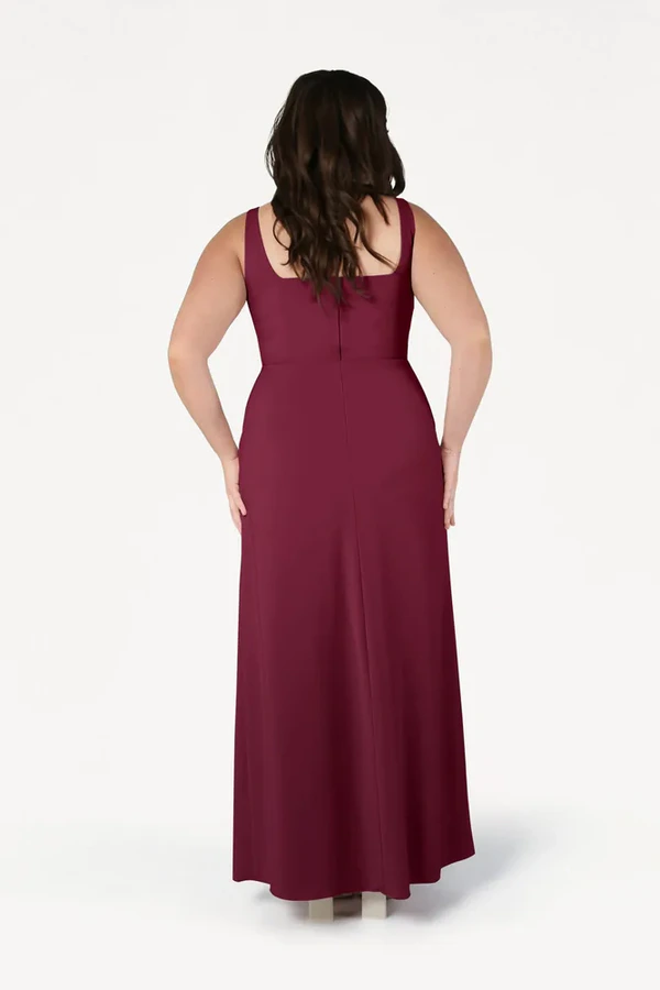 Helena Burgundy Bridesmaid Dress by TH&TH – View Helena Burgundy Bridesmaid Dress by TH&TH – View