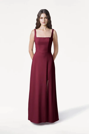 Helena Burgundy Bridesmaid Dress by TH&TH