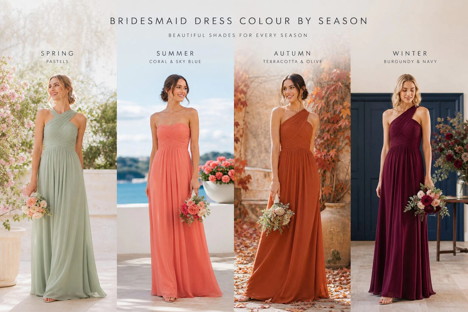 Bridesmaid in a floor-length dress at an Australian wedding