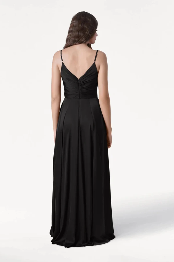 Isla Black Bridesmaid Dress by TH&TH - back Isla Black Bridesmaid Dress by TH&TH - back