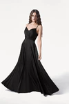 Isla Black Bridesmaid Dress by TH&TH - front
