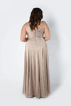Isla Champagne Sky Bridesmaid Dress by TH&TH - curve-back
