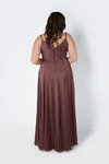 Isla Chocolate Brown Bridesmaid Dress by TH&TH - curve-back