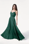 Isla Forest Green Bridesmaid Dress by TH&TH - front