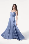 Isla French Blue Bridesmaid Dress by TH&TH - front