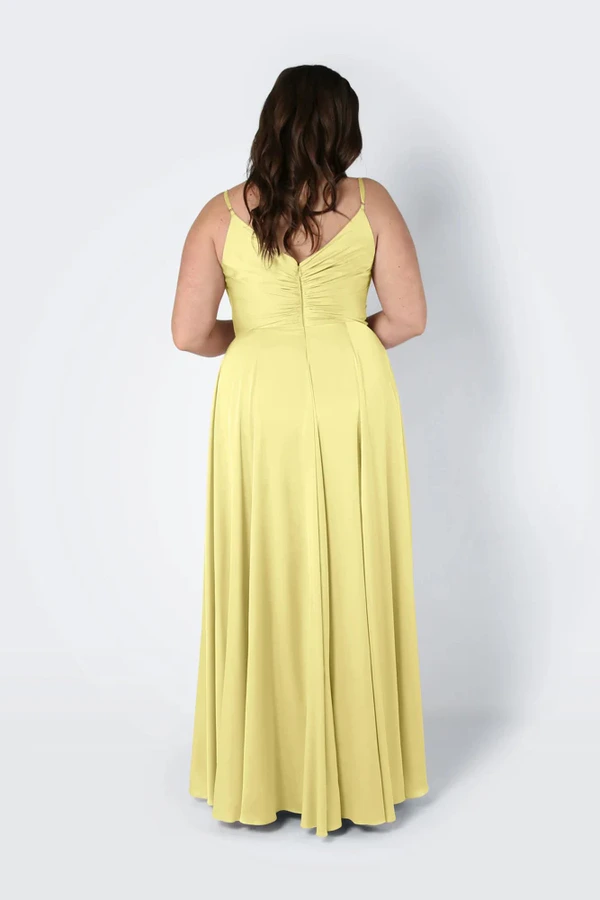 Isla Limoncello Bridesmaid Dress by TH&TH - curve-back Isla Limoncello Bridesmaid Dress by TH&TH - curve-back