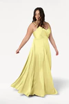 Isla Limoncello Bridesmaid Dress by TH&TH - curve-front