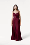 Isla Merlot Bridesmaid Dress by TH&TH - front