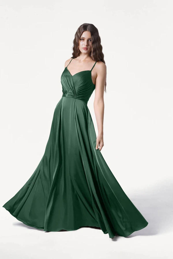Isla Olive Grove Bridesmaid Dress by TH&TH - front Isla Olive Grove Bridesmaid Dress by TH&TH - front