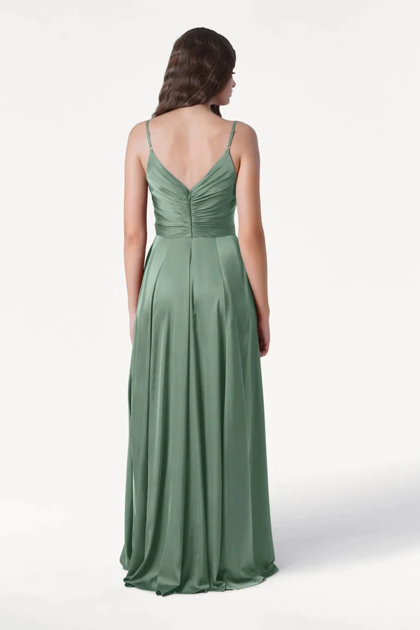 Isla Sage Green Bridesmaid Dress by TH&TH - back Isla Sage Green Bridesmaid Dress by TH&TH - back