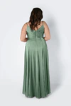 Isla Sage Green Bridesmaid Dress by TH&TH - curve-back
