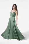 Isla Sage Green Bridesmaid Dress by TH&TH - front