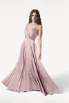 Isla Smoked Blush Bridesmaid Dress by TH&TH - front