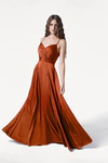 Isla Terracotta Bridesmaid Dress by TH&TH - front