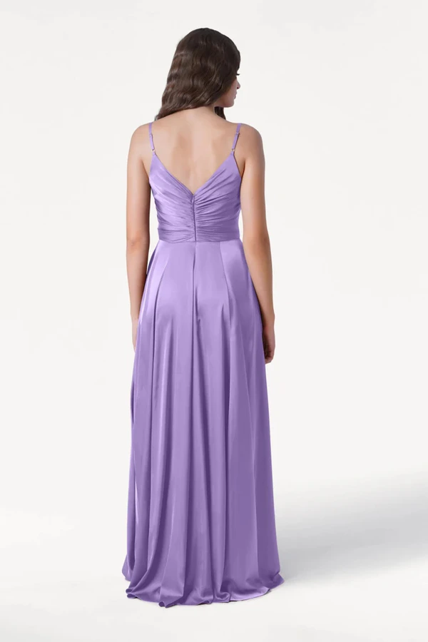 Isla Violet Bridesmaid Dress by TH&TH - back Isla Violet Bridesmaid Dress by TH&TH - back