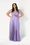 Isla Violet Bridesmaid Dress by TH&TH - curve-front