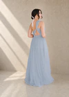 Luna Blue Bridesmaid Dress by TH&TH – Back