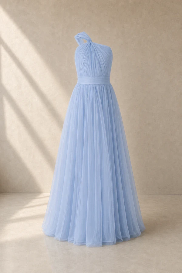 Luna Blue Bridesmaid Dress by TH&TH – Detail Luna Blue Bridesmaid Dress by TH&TH – Detail
