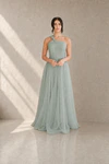 Luna Green Bridesmaid Dress by TH&TH – Front