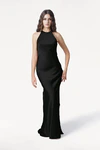 Mira Black Bridesmaid Dress by TH&TH front