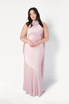 Mira Blush Pink Bridesmaid Dress by TH&TH curve-front