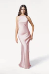 Mira Blush Pink Bridesmaid Dress by TH&TH front