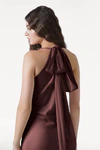 Mira Chocolate Brown Bridesmaid Dress by TH&TH detail