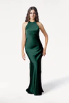 Mira Forest Green Bridesmaid Dress by TH&TH front