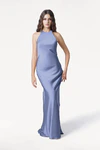 Mira French Blue Bridesmaid Dress by TH&TH front