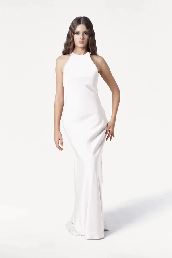 Mira Ivory Bridesmaid Dress by TH&TH front Mira Ivory Bridesmaid Dress by TH&TH front